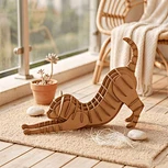CUPUZ 3D Stretching Cat Paper Puzzle the Most Relaxing Pose of the Day DIY Desk Decor Craft Kit Educational Toys Puzzles & Games